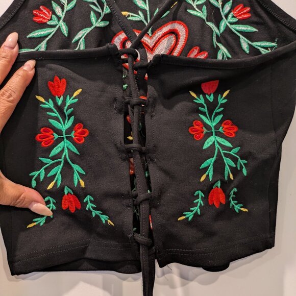 Herencia Collection Rebelde Backless Tie Top XL - Picture 4 of 5